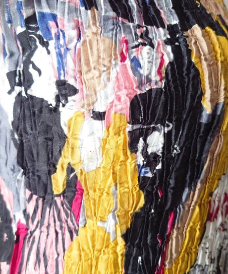 Pleated Lautrec Print Tops REGR