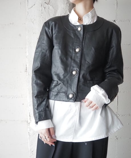 Colorless Leather Jacket BK