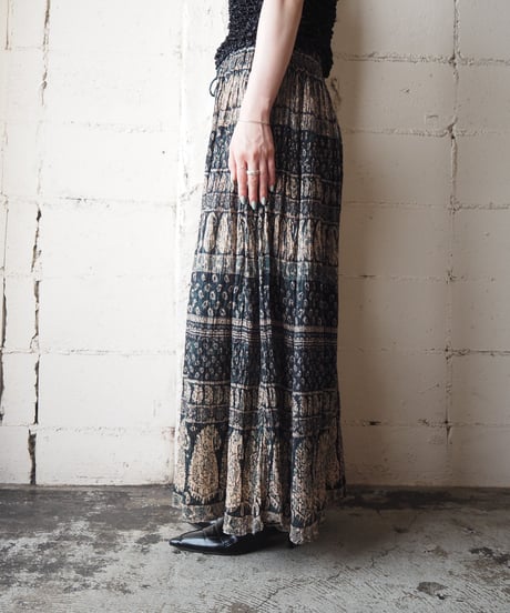 1960〜70's Indian Cotton Skirt GN