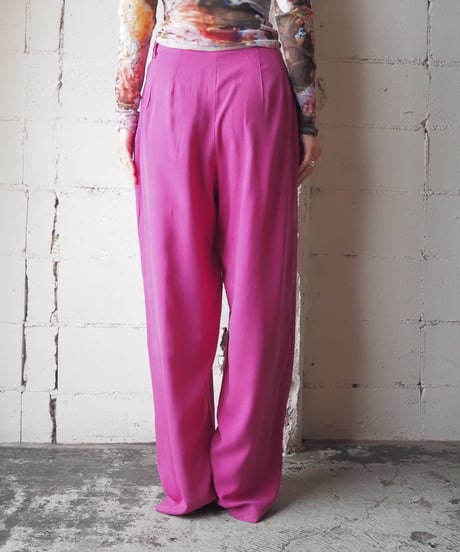 Silk Tuck Pants PI