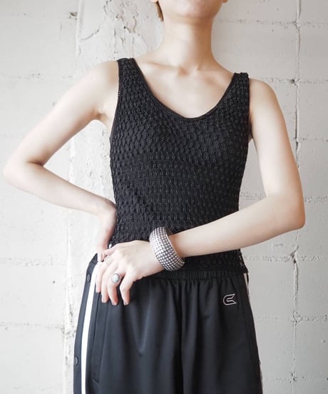 Beads × Crochet vest BK