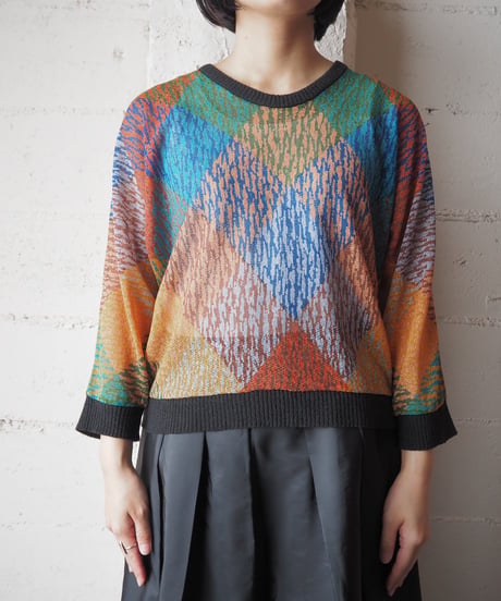 Pattere Seethough Pullover ORGNBK