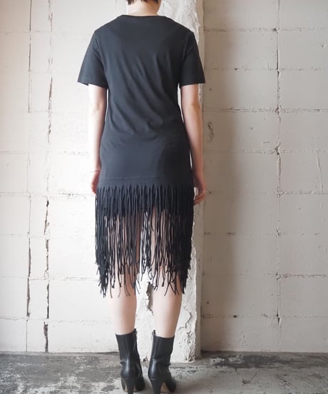 POLO Ralph Lauren Fringe Hem Tee Dress BK