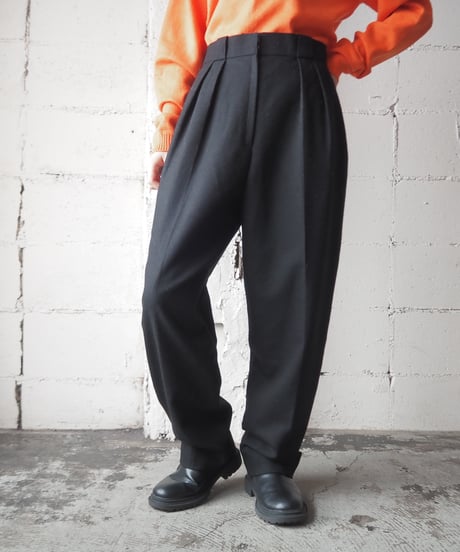 Christian Dior Wool Tuck Pants BK