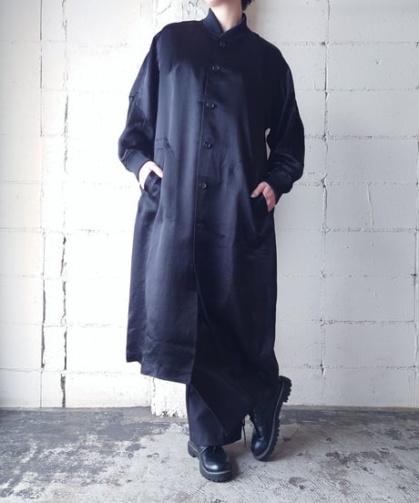【Orfeo ORIGINAL】Satin Blouson Coat