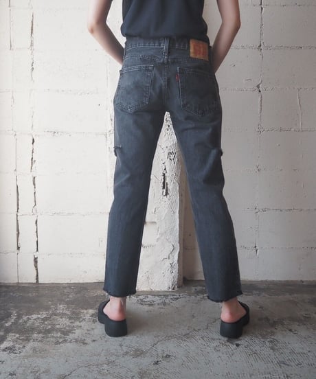 ORFEO REMAKE Levi's502 Slashed Denim BK