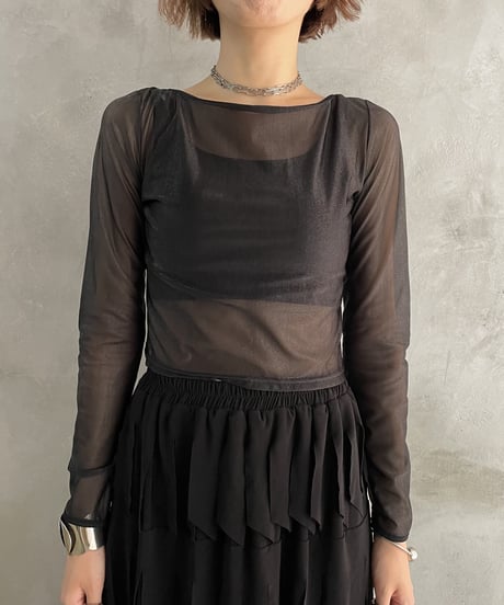 Back Design Sheer Cutsewn BK