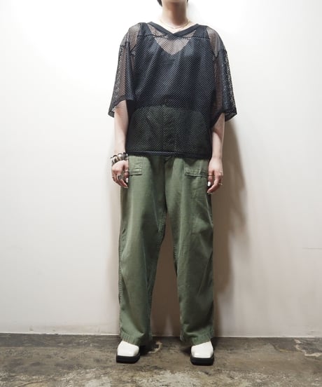 Mesh Vneck Tops BK