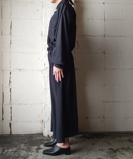 Dropped Shoulder Shirt Dress BK