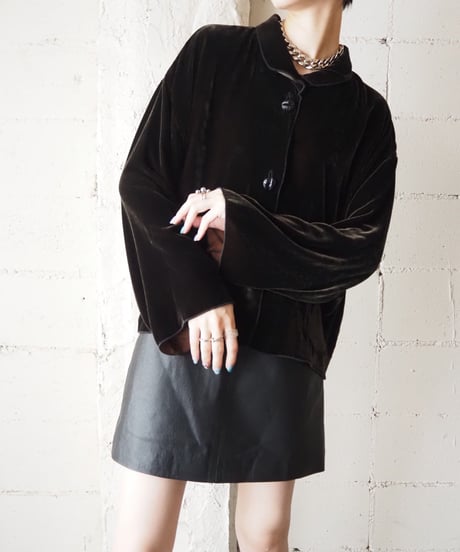 Double Pocket Velour Jacket BR