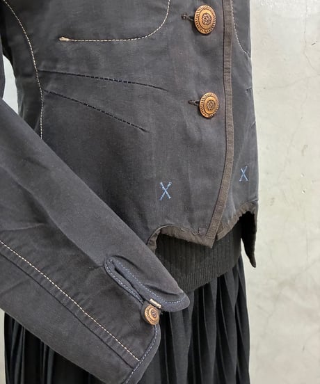 Marithé + François Girbaud Stand Collar Design Jacket BK