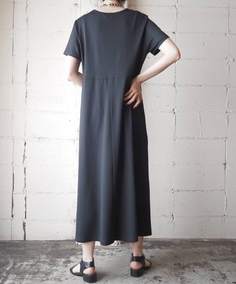 L.L.Bean S/S Collarless Dress BK