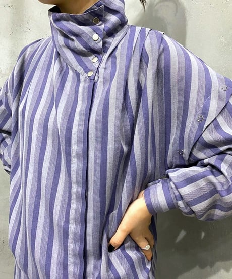Design Stripe Blouse PUR