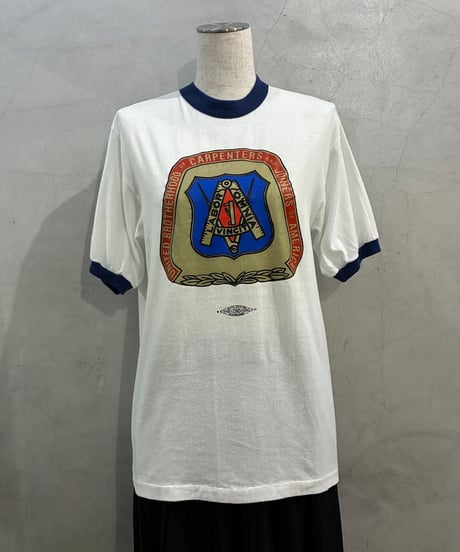 1980's American Labor Unions Print Ringer Tee WHNV