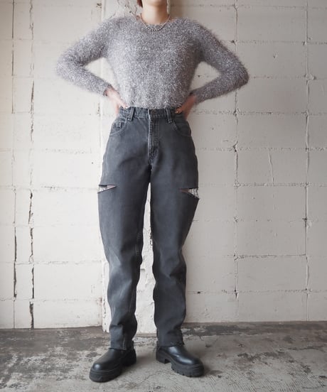 Levi’s 501 Slashed Denim Pants BKGR