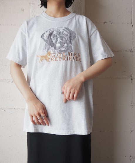 GOLDEN RETRIEVER Embroidery Tee GR