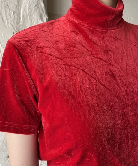 Mockneck Velour S/S RE