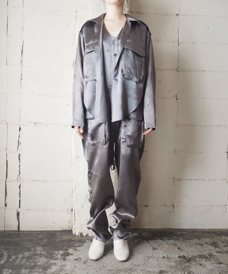 Shiney Satin Layered Style Jumpsuit SV