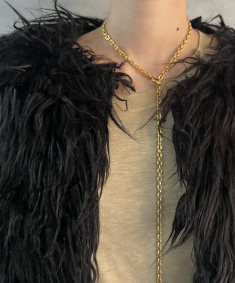 Fake Fur Short Jacket BK