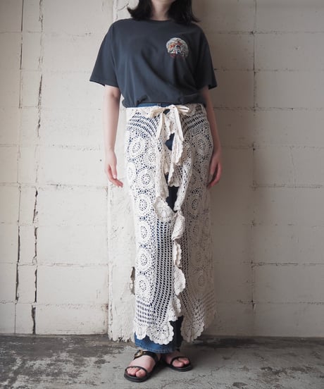 Remake Euro Vintage Crochet Over Skirt IV
