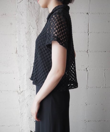 Mesh Short Sleeve Shirt BK