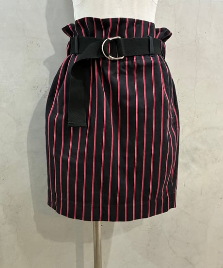 Vivienne Westwood ANGLOMANIA Stripe Belted Skirt BKREWH