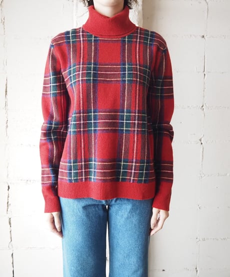 Ralph Lauren Turtle Check Knit REGN