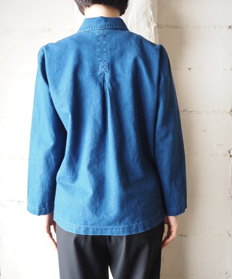 SAG HARBOR Indigo Chinese Shirt Jacket BL