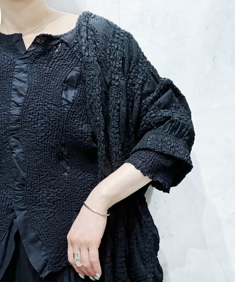 JILSANDER Textured Asymmetric Design Tops BK