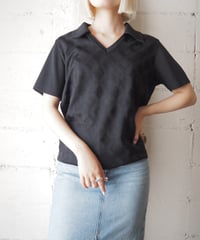 1960-70's Euro Skipper Polo Knit BK