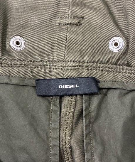 DIESEL Side Slit Pleats Wide Pants KA