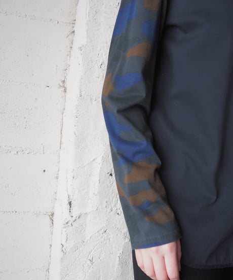 3.1 Phillip Lim Camouflage Sleeve Cotton Shirt NV