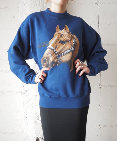 Horse Print Sweat NVBR