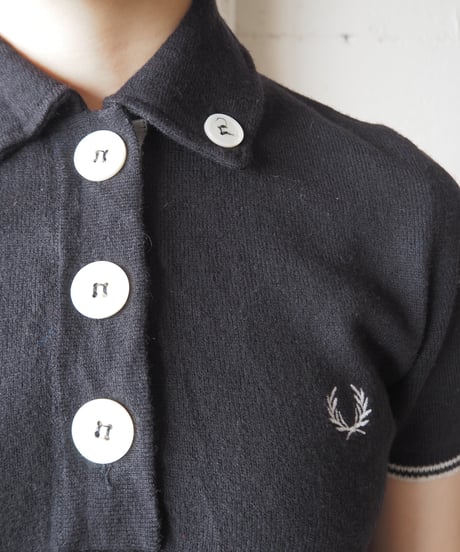 Fred Perry Big Button Knit Polo BK