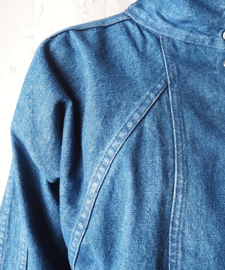 Stand Collar Denim Jacket BL