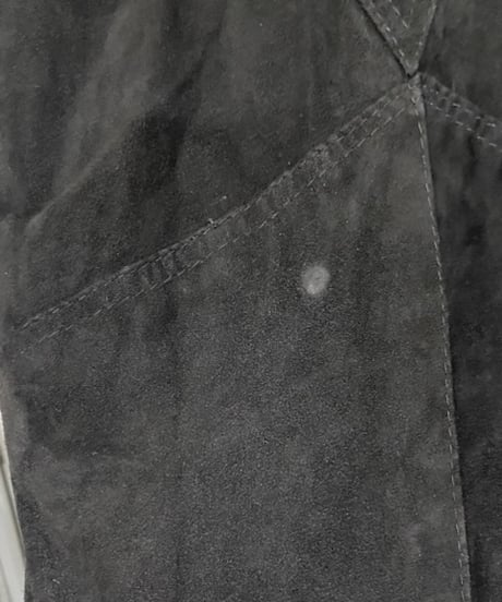 Suede Vneck Dress BK