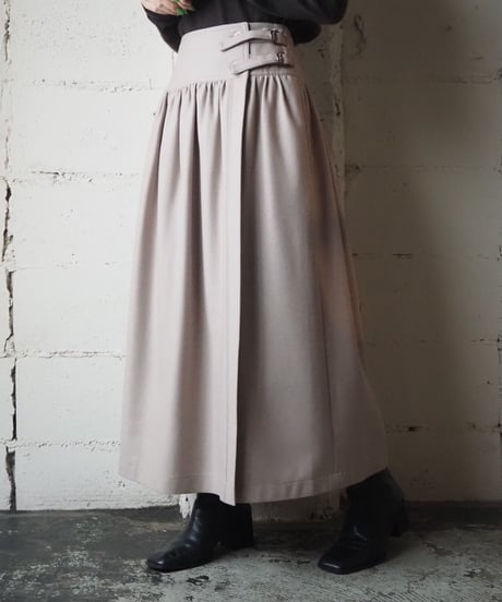 Belt Design Flared Skirt LBE