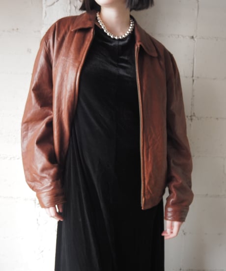 Zipup Leather Jacket BR