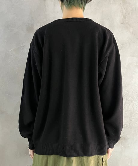 LACOSTE Vneck Knit BK