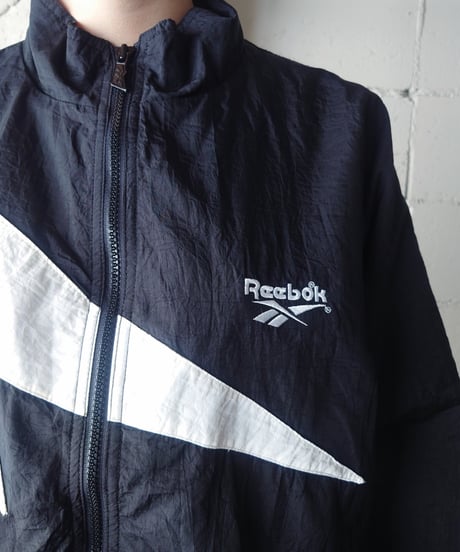 Reebok Bicolor Stand Collar Nylon Jacket BKWH