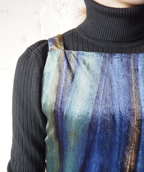 Aurora Color Velour N/S Dress BLGN