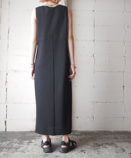 Sleeveless Side Slit Dress BK