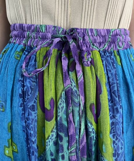 Embroidery Pattern Design Tiered Skirt PURBL