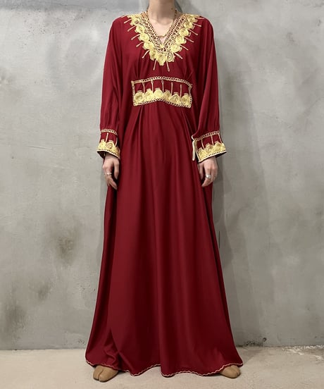 Embroidery Kaftan Dress REGO