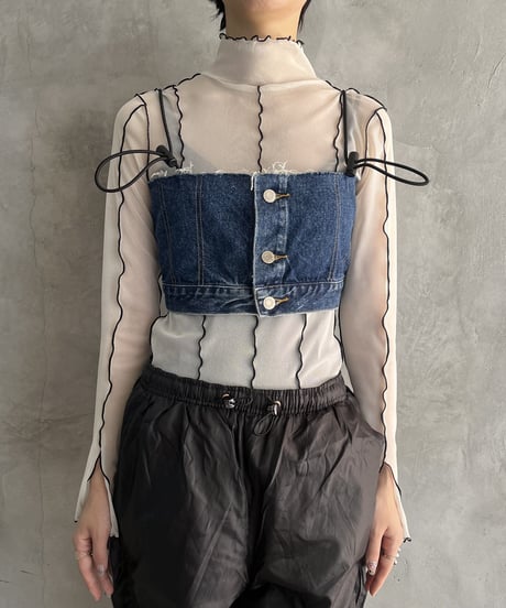 REMAKE Denim Bustier BL