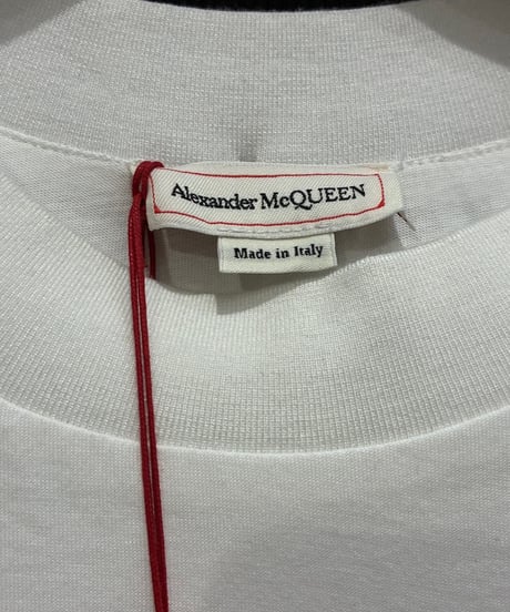 Alexander McQUEEN N/S Padded Logo Tee WH