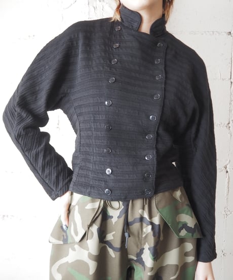Double Breasted Cutsewn Jacket BK
