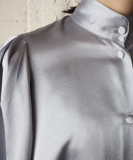 Stand Collar Volume Sleeve Shirt SV