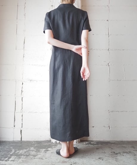 Linen Shirt Dress BK