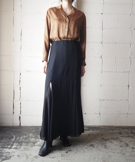 Small pattern Scarf Blouse BR